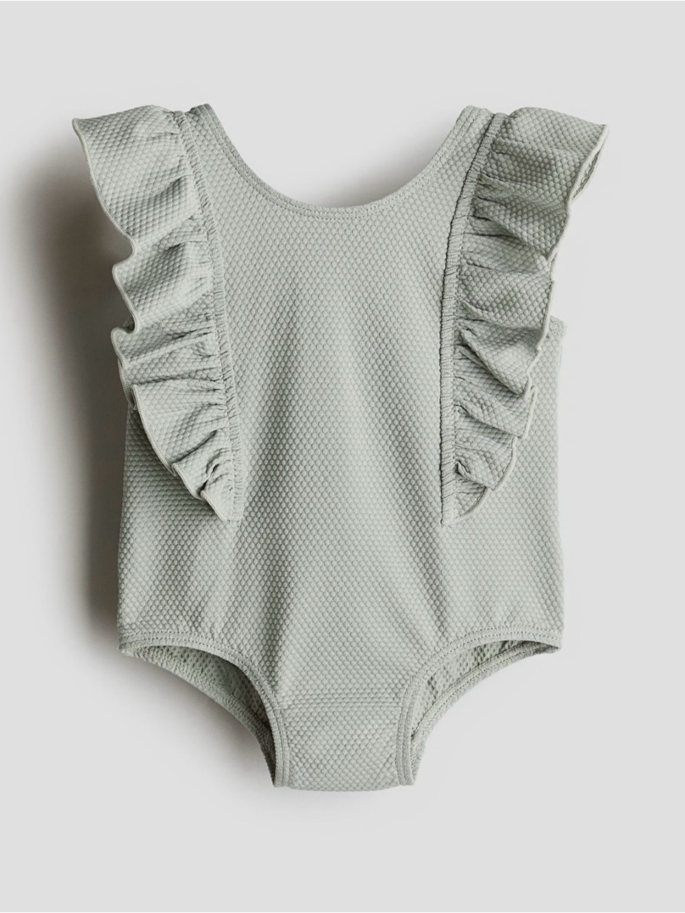 Light Sage Green Flounced Swimsuit
NWT